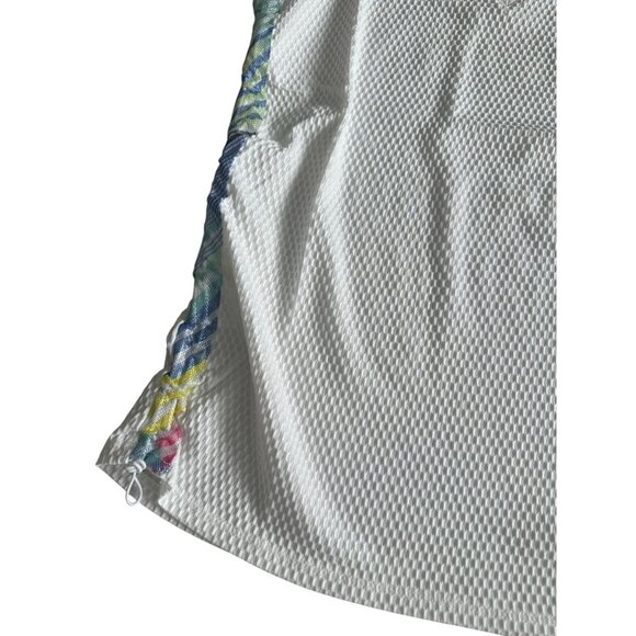 LUCKY IN LOVE White V Neck Mesh Tank Size M NEW with tags - Picture 5 of 6